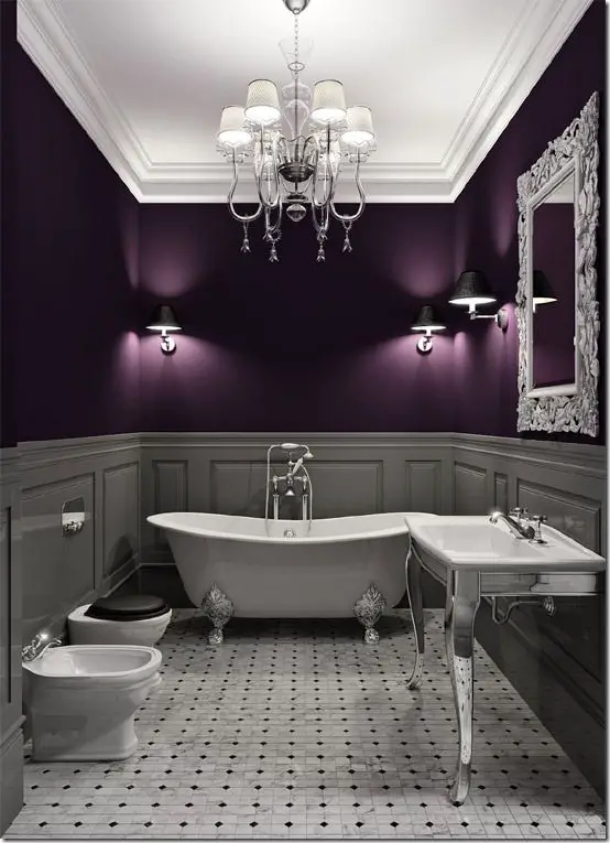Jewel Tone Bathroom
