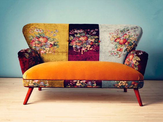 Unconventional Fabric/Pattern - Gobelin Sofa sweet honey by namedesignstudio on Etsy
