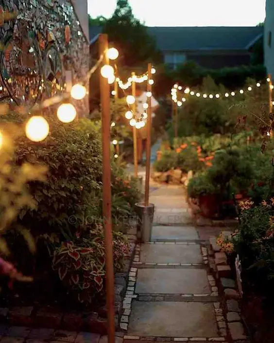 garden party lighting ideas