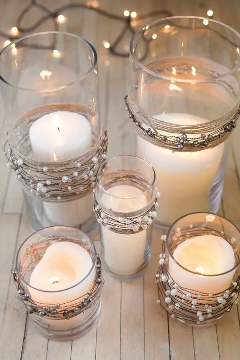 Beaded Candle Holders