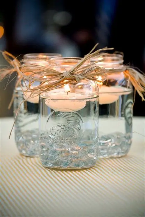 Floating Candle Mason Jar
