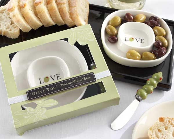 "Olive You" Olive Dish and Spreader
