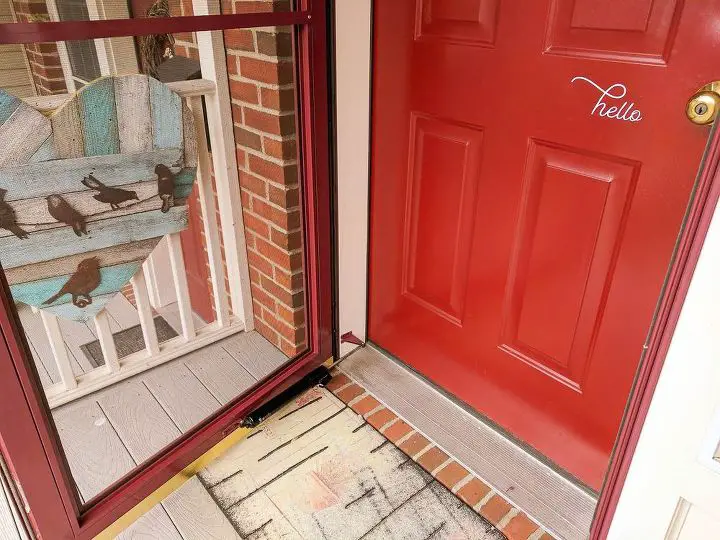 clean front door