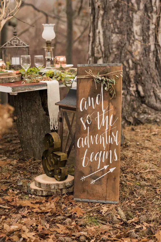 Rustic Wedding Signs