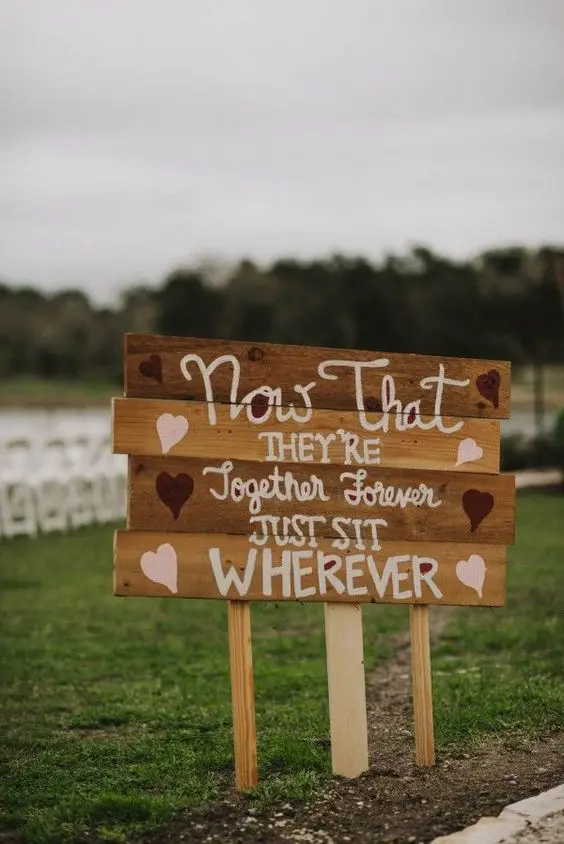 Rustic Wedding Signs