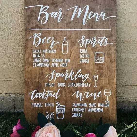 Rustic Wedding Signs