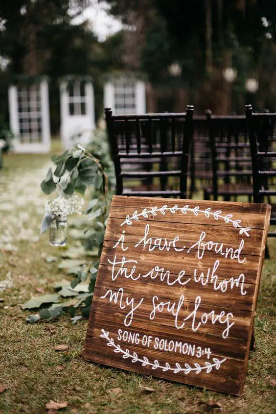 Rustic Wedding Signs