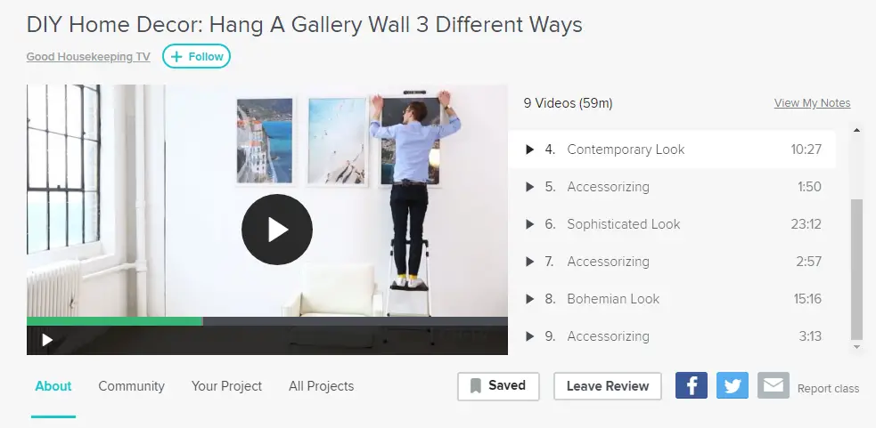 gallery wall tutorial skillshare