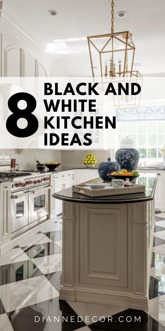 8 Ways to Design a Black and White Kitchen