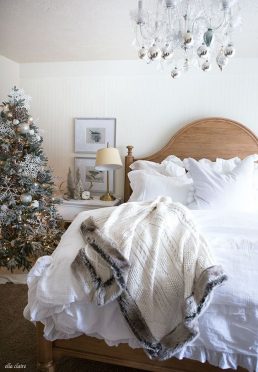 Turn Your Bedroom Into a Winter Wonderland - DianneDecor.com