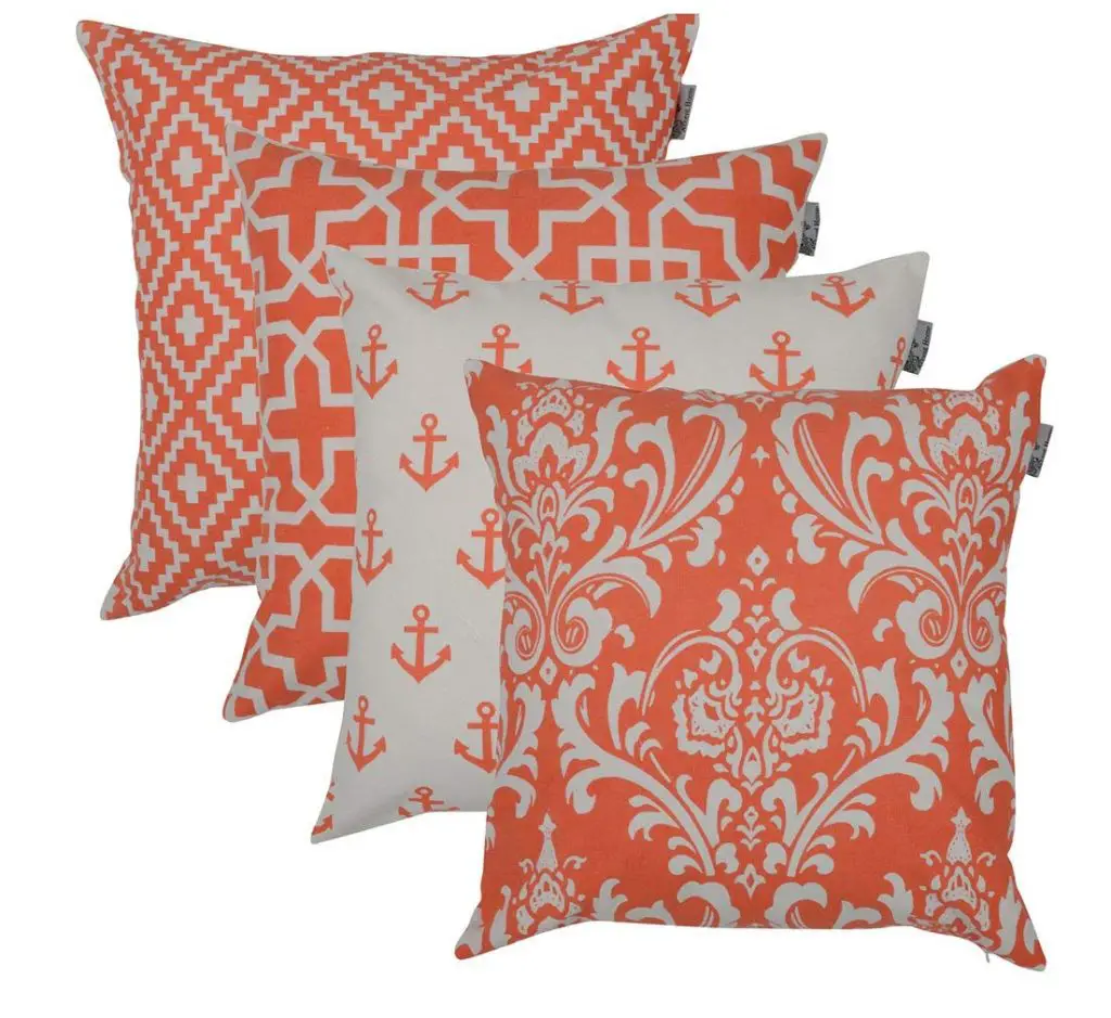 coral pillow covers