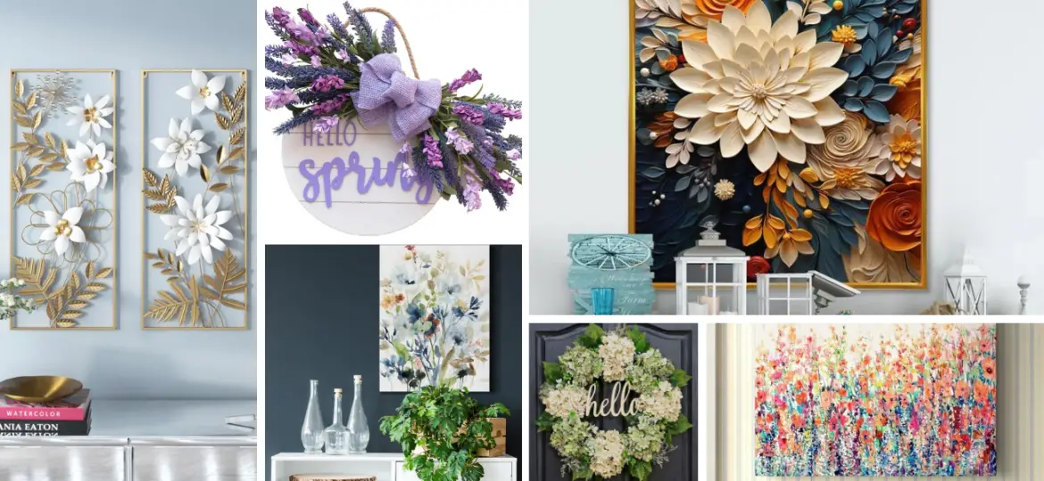 13 Charming Spring Wall Decor Ideas You'll Love - DianneDecor.com