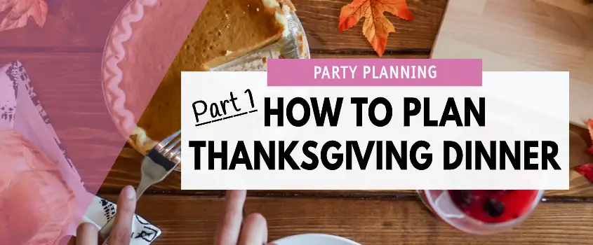 how to plan thanksgiving dinner