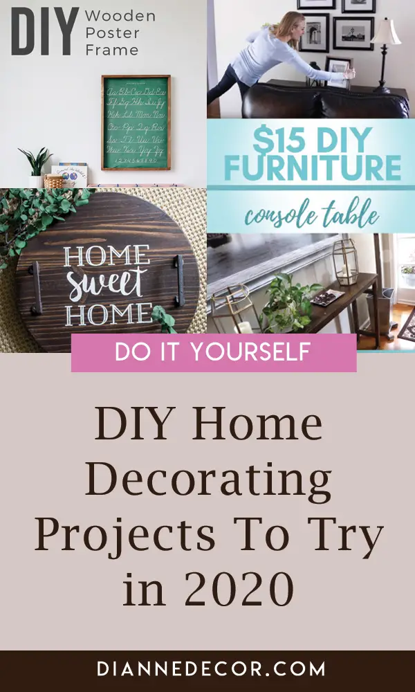 DIY Home Decorating Projects I Want to Try in 2020