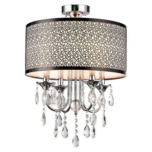 Warehouse Of Tiffany Chandelier Ceiling Lights - Silver