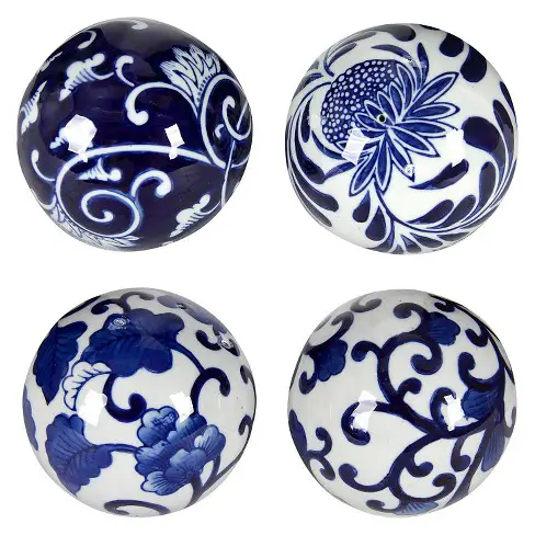 Decorative Ceramic Balls - Blue