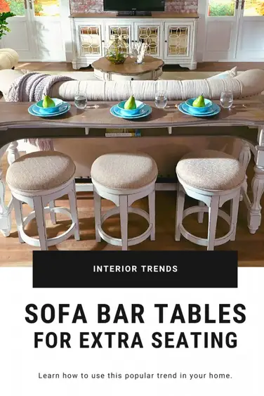 Why Are Sofa Bar Tables So Popular, Sofa Bar Table Behind Couch