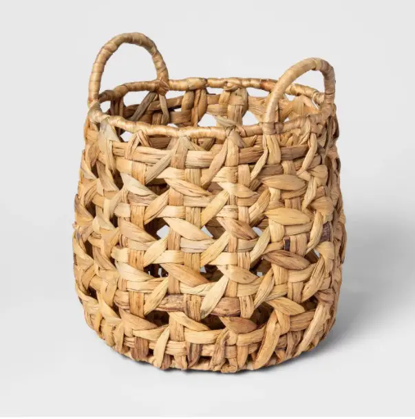 cane pattern basket