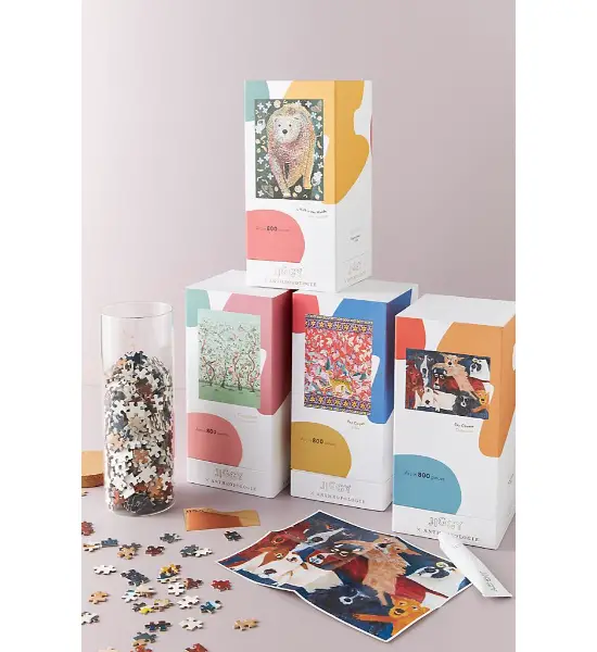 Jiggy for Anthropologie Puzzle and Glue Set