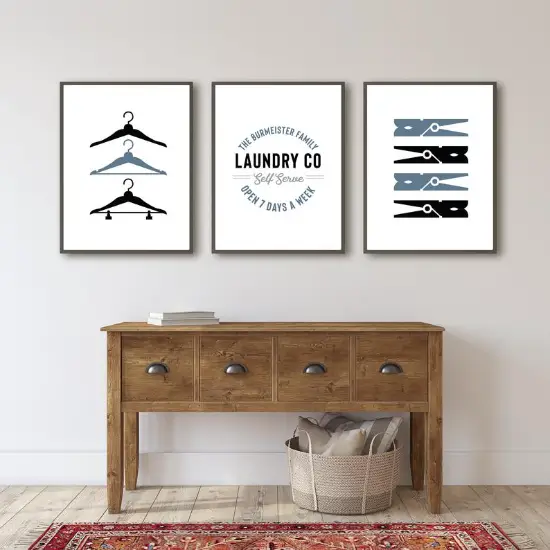 Laundry Room Art - Set of Three - Laundry Wall Art