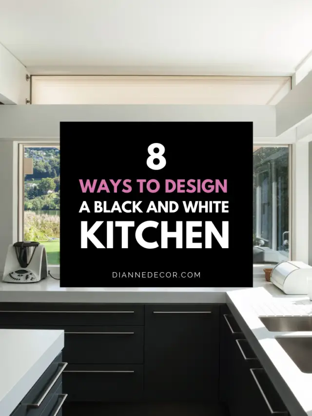 8 Black and White Kitchen Design Ideas