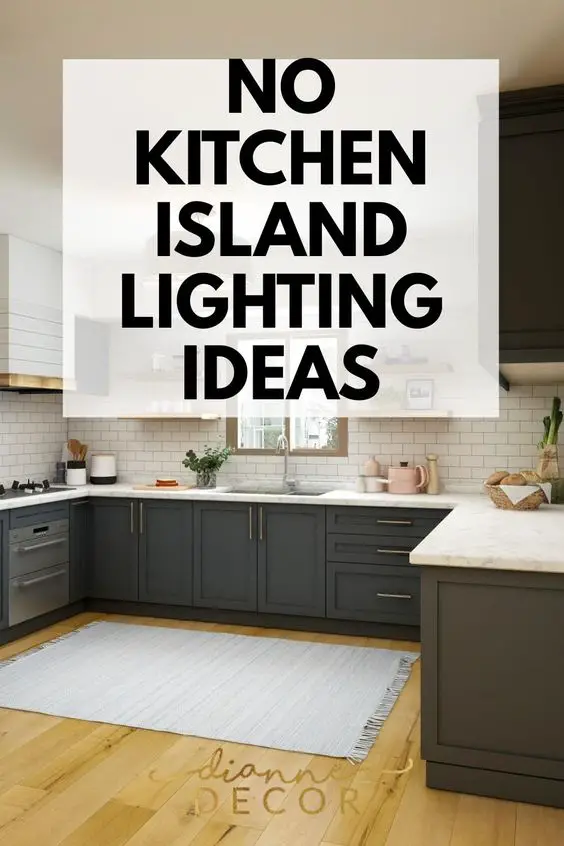 No Kitchen Island Lighting Ideas