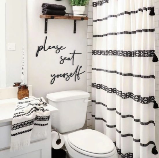 over the toilet decorating ideas