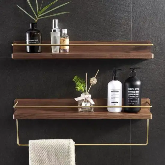 bathroom shelf