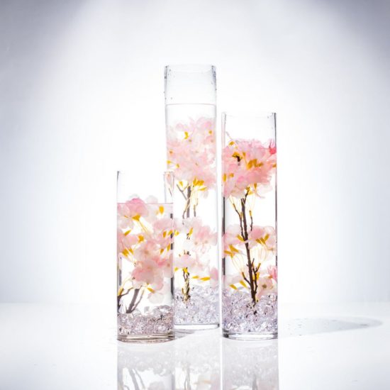 flowers submerged in vase
