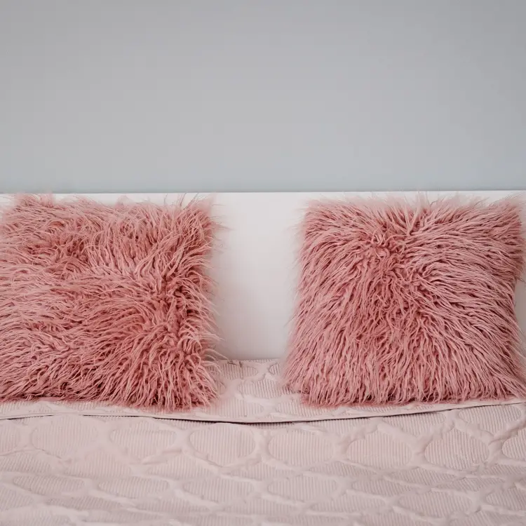 cheap faux fur pillows