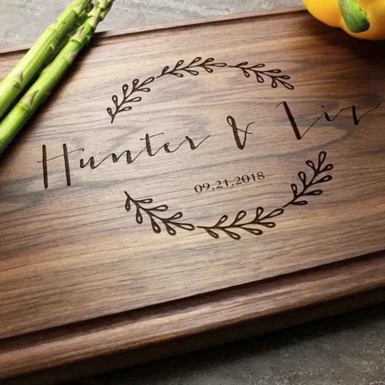 Personalized Cutting Board Engraved by Circle City Design Co 