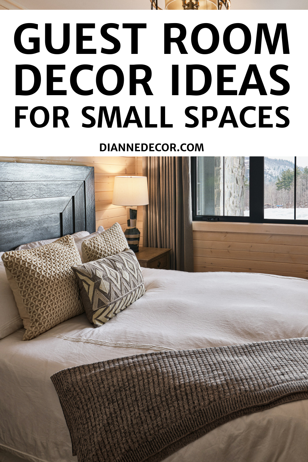 Guest room decor for small spaces