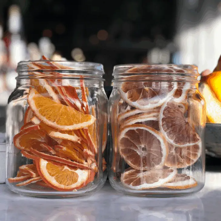 dried fruit in jar