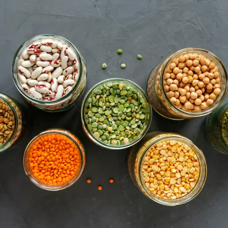 beans in jars