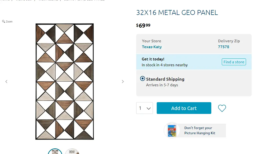Copper Peak - Metal Geo Panel
