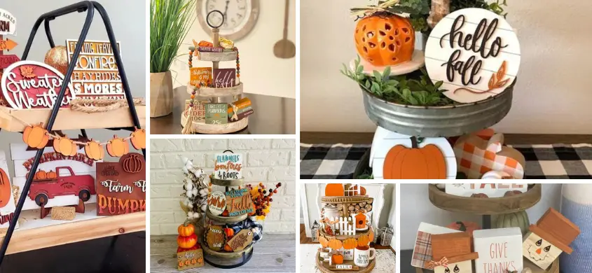 6 Fun Fall Tiered Tray Decorating Ideas