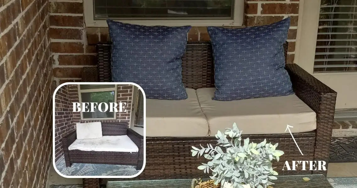 DIY No Sew Replacement Patio Cushions