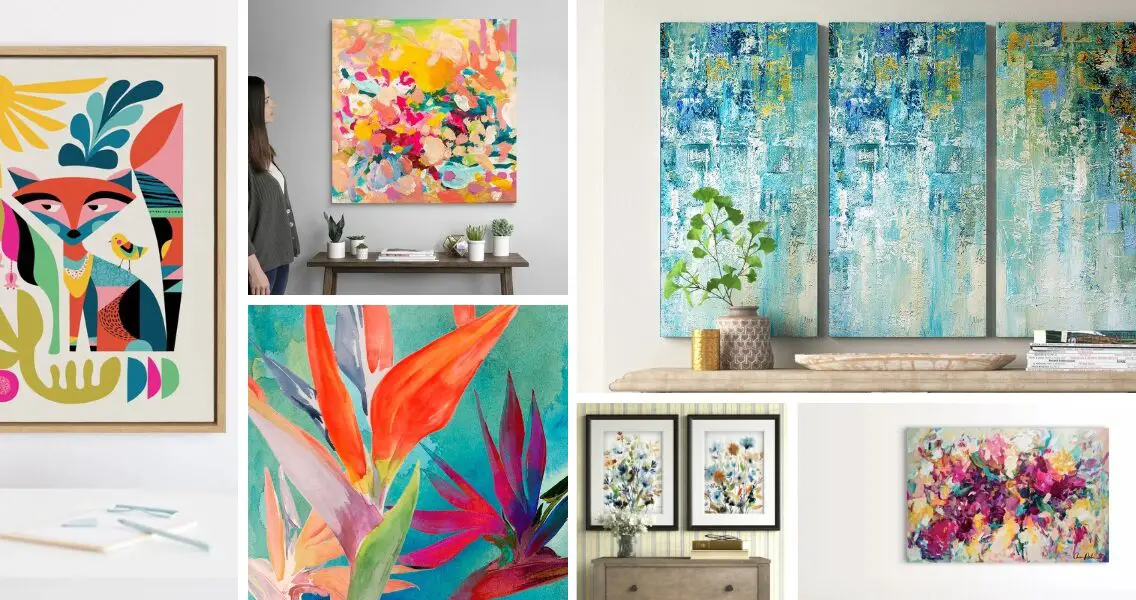 10 Vibrant and Colorful Wall Art Gems at Wayfair