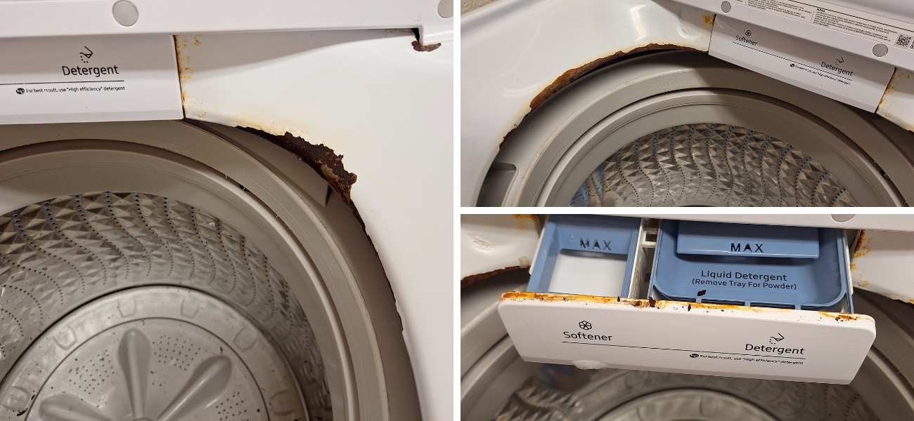 Easy Fix for a Rusty Washing Machine