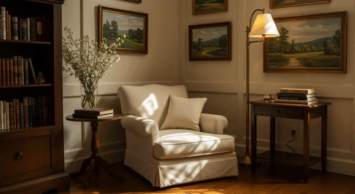 cozy reading nook - a cozy corner
