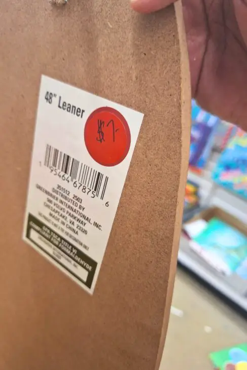 dollar tree door leaner
