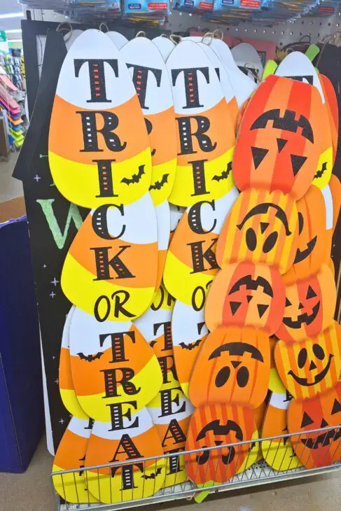 dollar tree fall decor door leaner