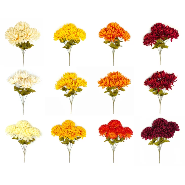 fall florals - faux mums