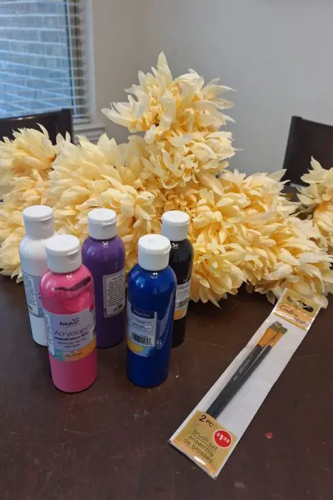 how to dye artificial flowers