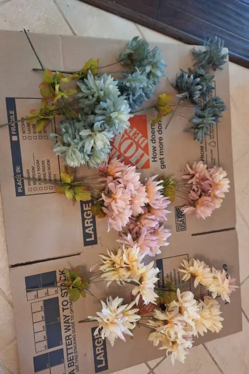 how to dye artificial flowers